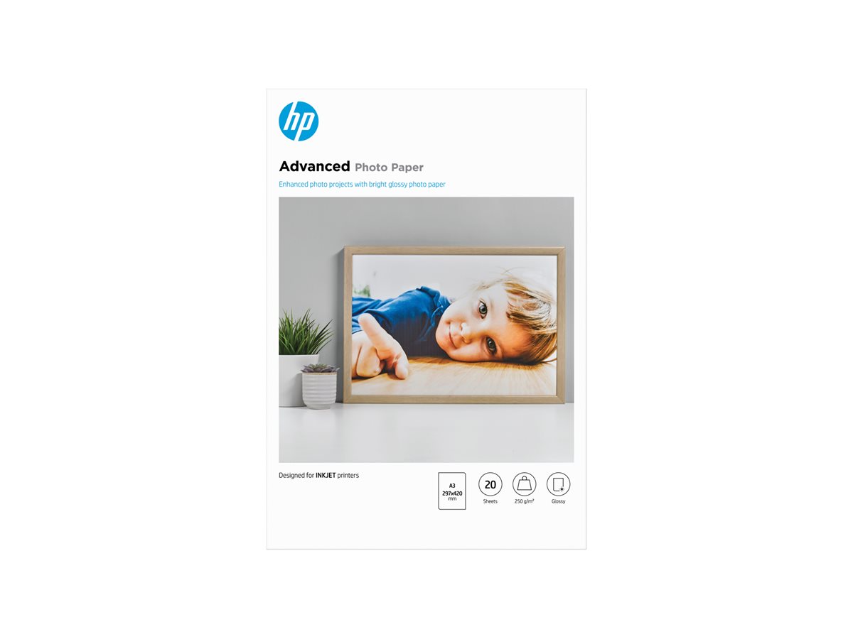 Papel Foto HP A3 Brilhante 250g 20 Folhas - Imagem 2