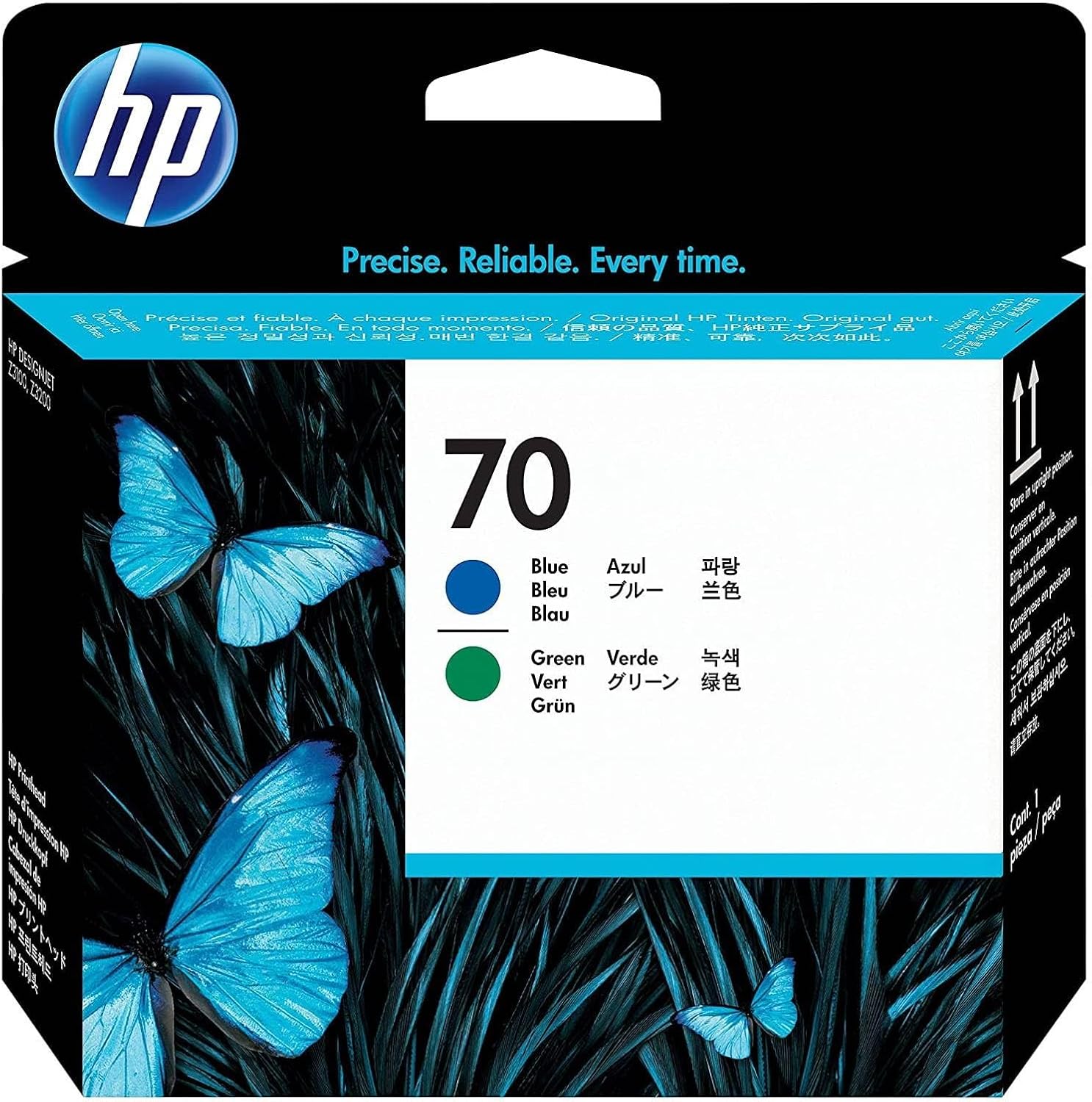 Cabeça de Impressão HP 70 Azul Verde - Imagem 1