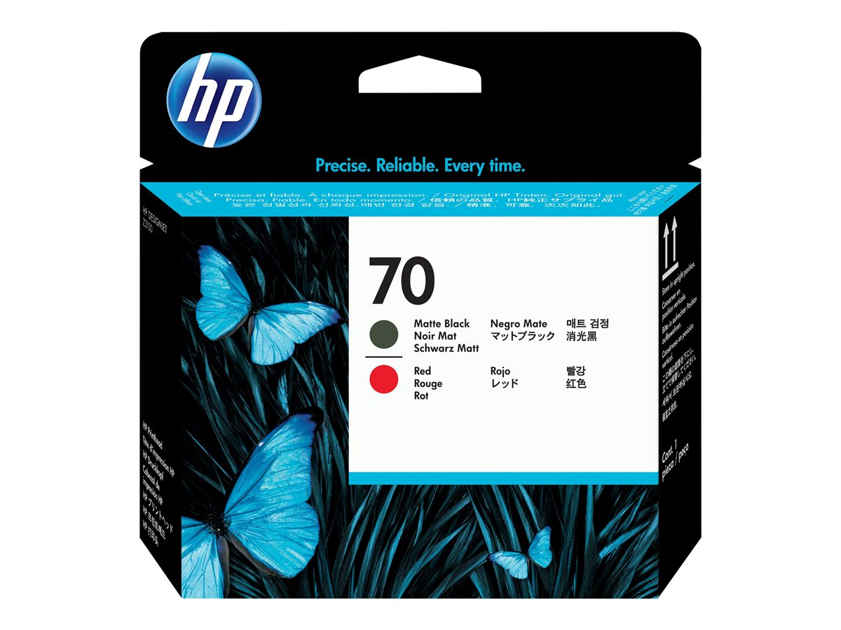 Cabeça de Impressão HP 70 Vermelho Preto Mate - Imagem 1