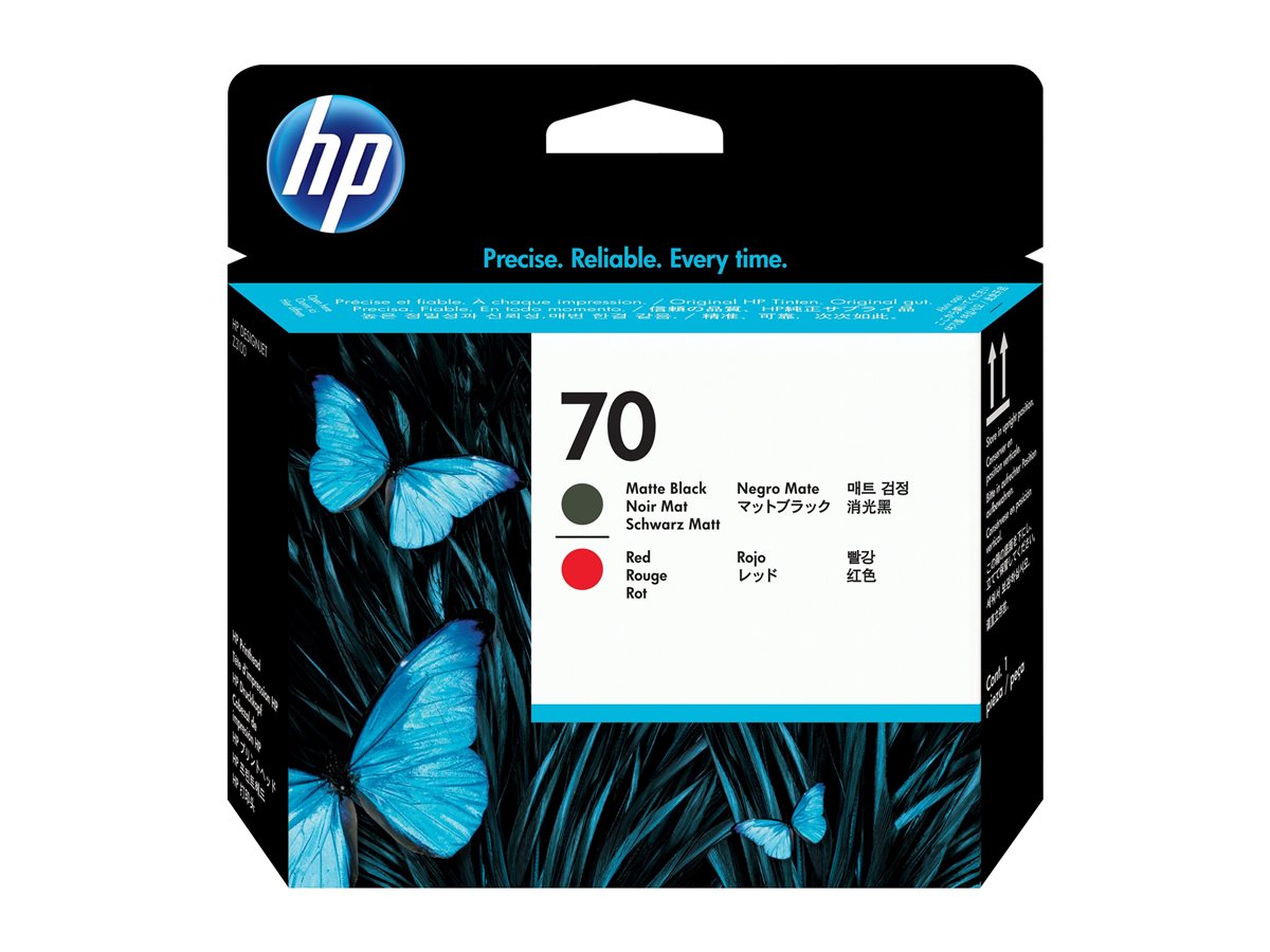 Cabeça de Impressão HP 70 Vermelho Preto Mate - Imagem 2
