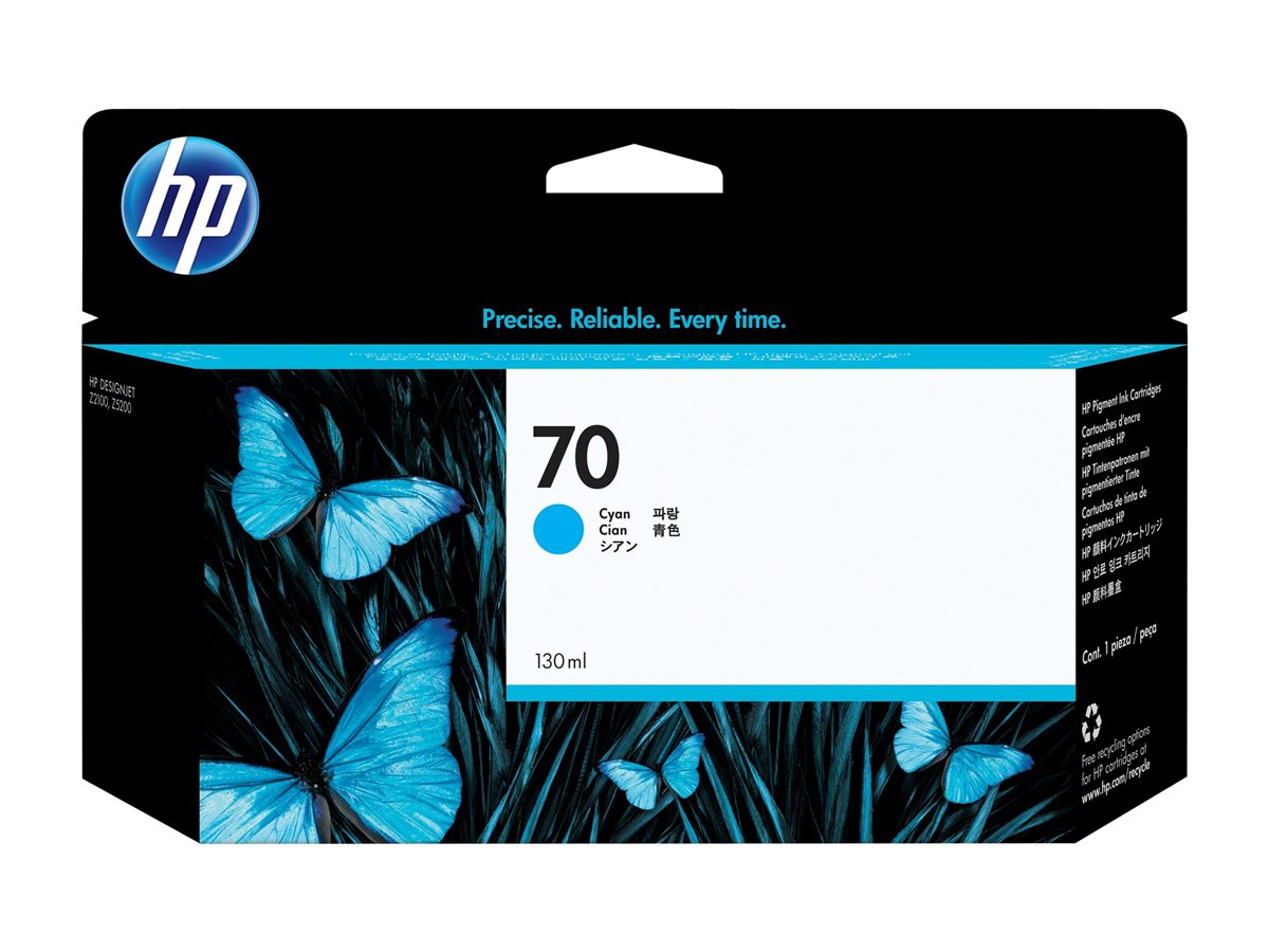 Tinteiro HP 70 Azul Cyan 130 ml Original - Imagem 2