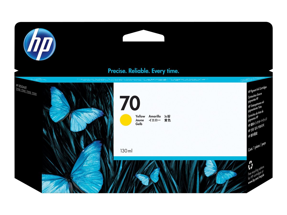Tinteiro HP 70 130ml Amarelo Original