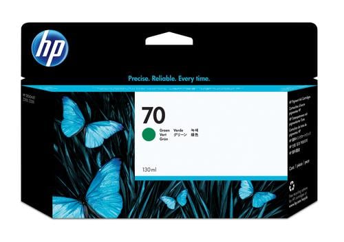 Tinteiro HP 70 130 ml Verde Original - Imagem 1