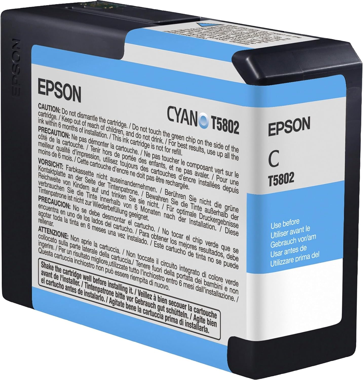 Tinteiro Epson T5802 Cyan 80ml Original - Imagem 2