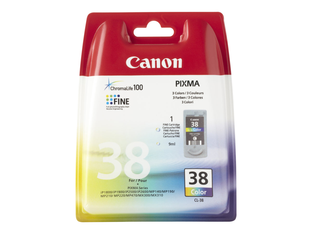 Tinteiro Canon CL-38 Cor Original 9 ml - Imagem 3