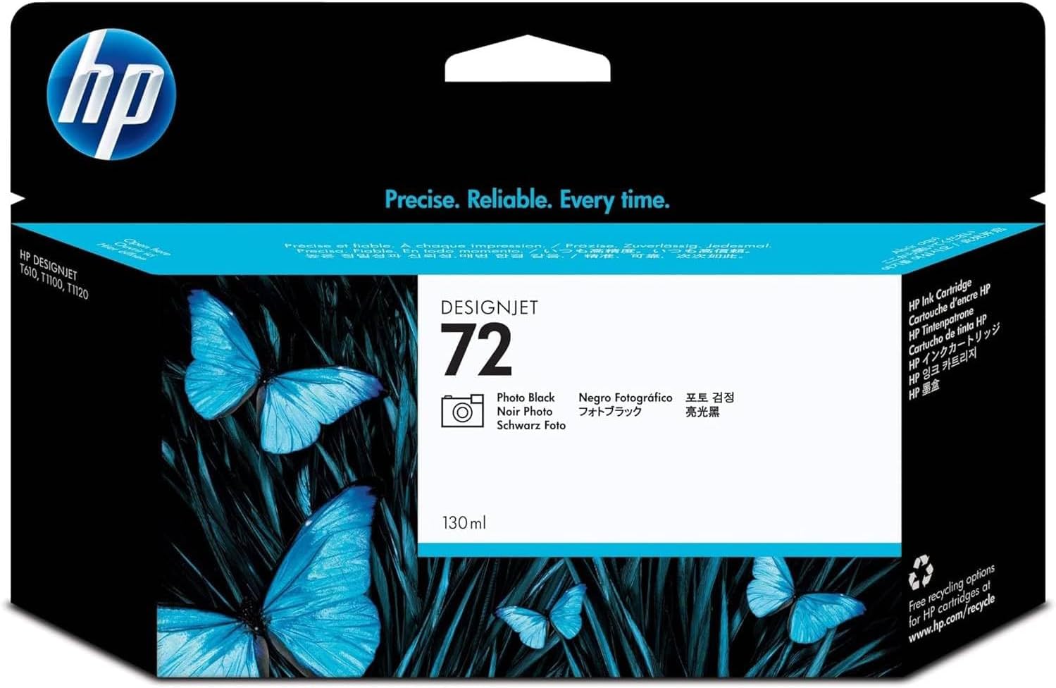 Tinteiro HP 72 Preto Foto 130ml Original