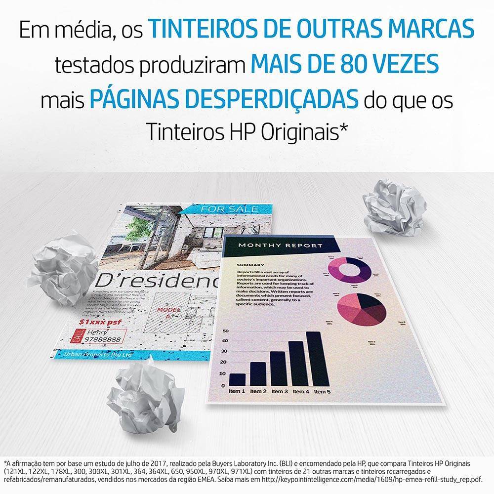 Tinteiro HP 72 Original Preto Opaco 130 ml - Imagem 4
