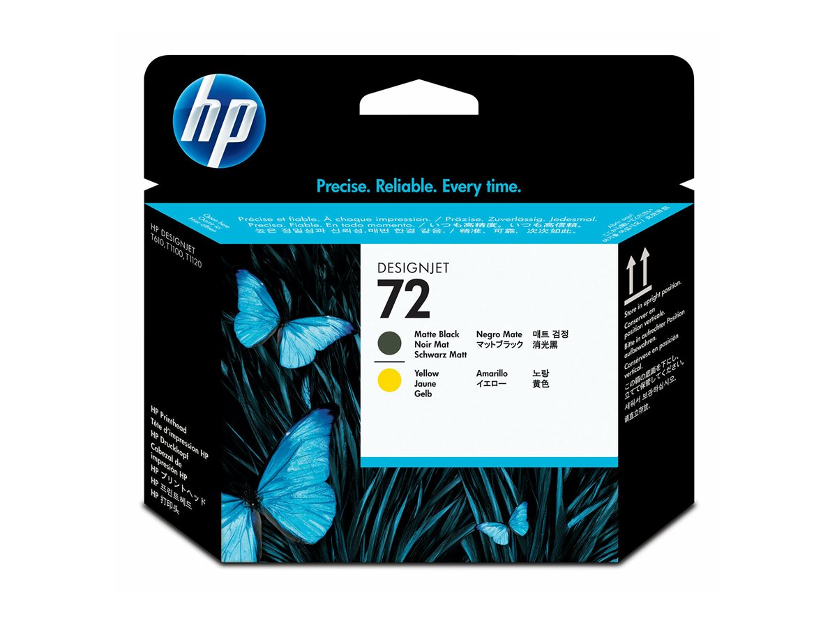 Cabeça de Impressão HP 72 Amarelo Preto Opaco - Imagem 2