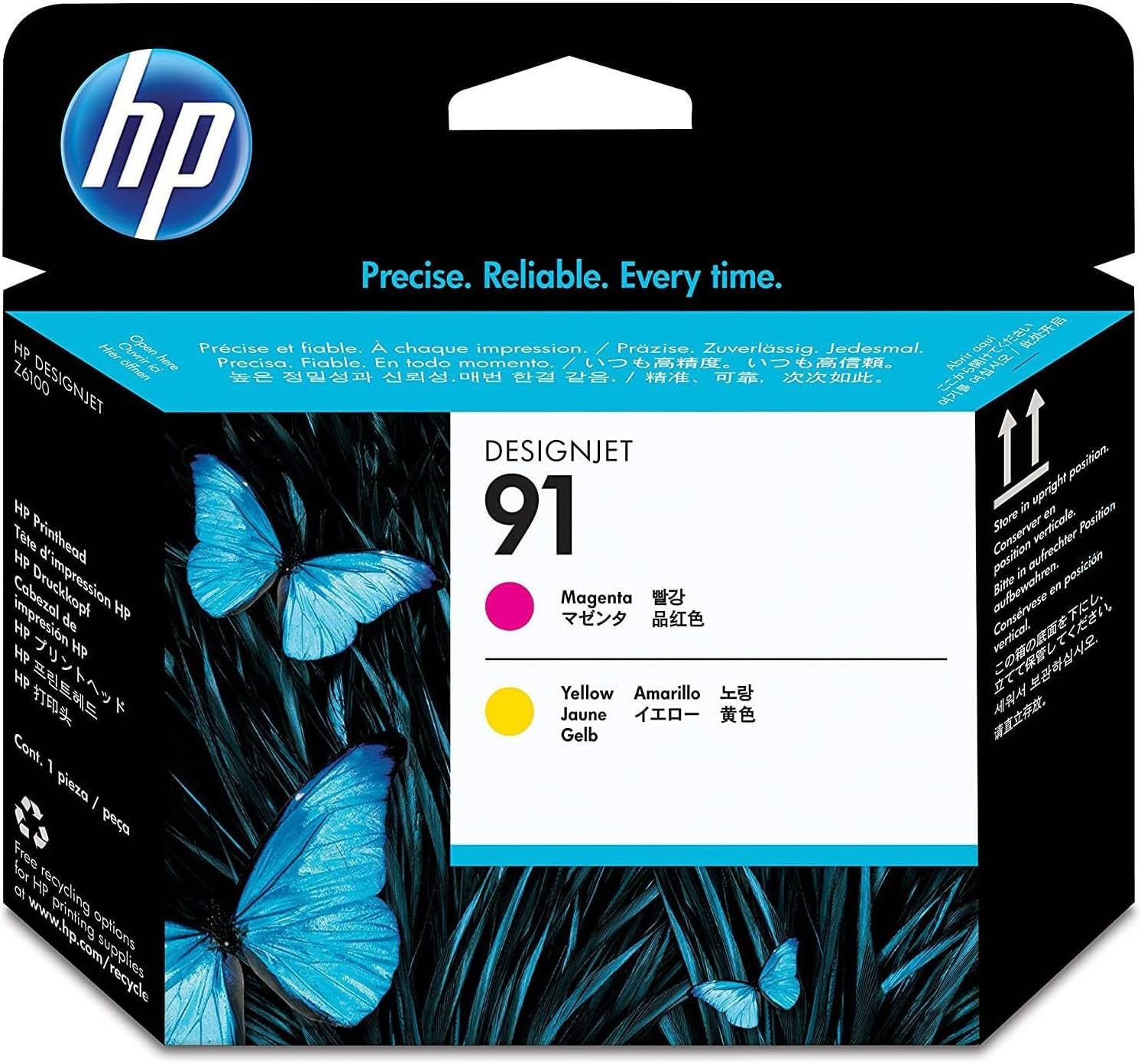 Cabeçote de Impressora HP 91 Amarelo Magenta - Imagem 1