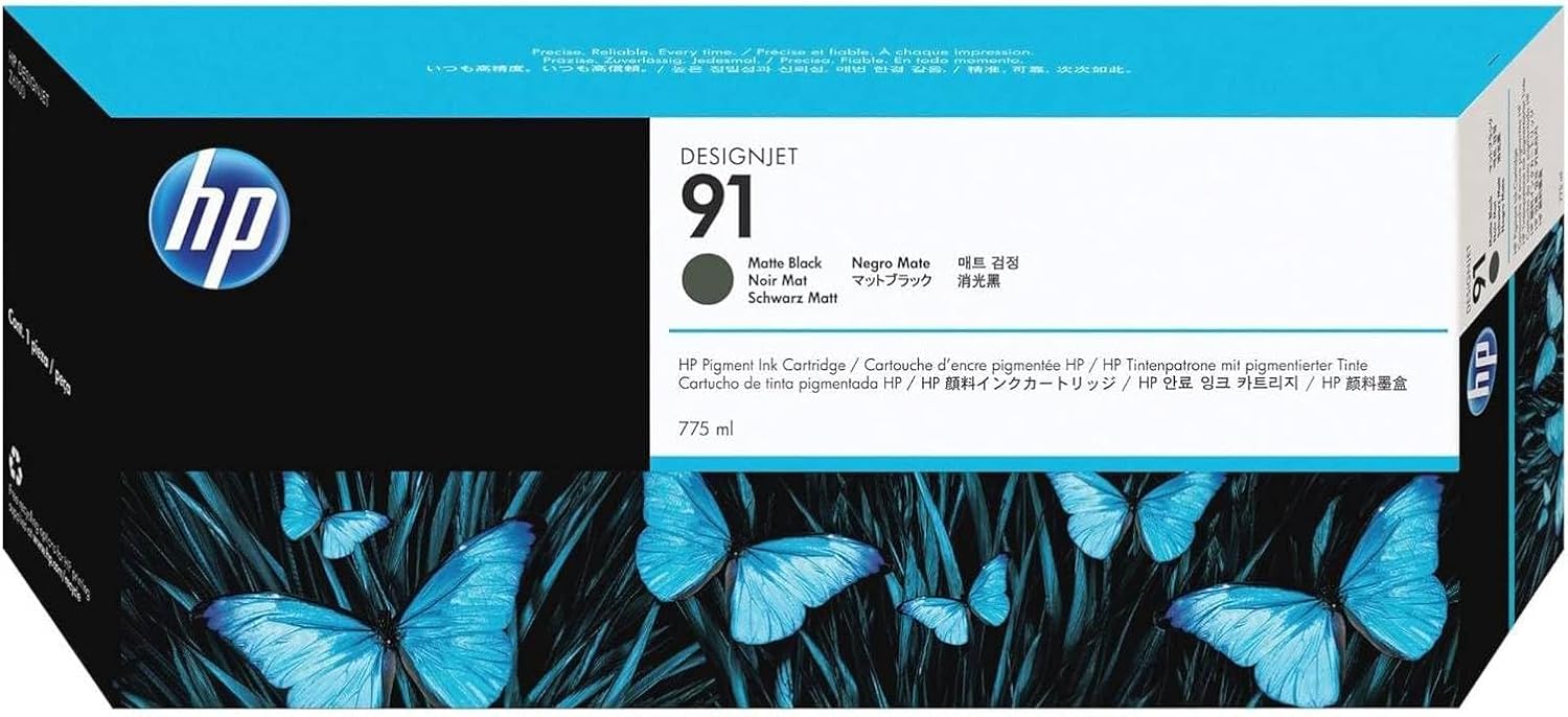 Tinteiro HP 91 Preto Opaco 775 ml - Imagem 1