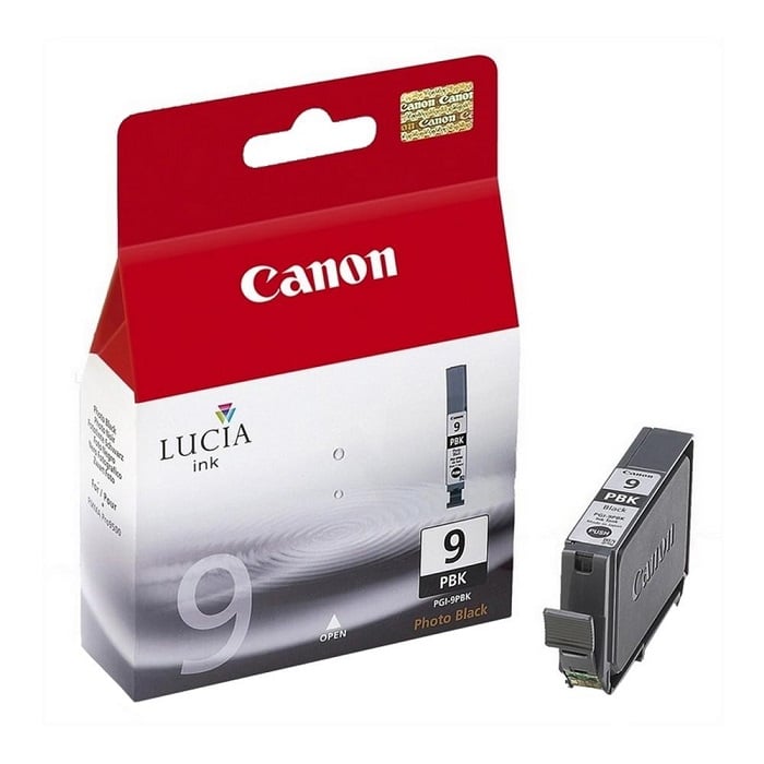 Tinteiro Canon PGI-9PBK Preto Foto Original 14ml para PIXMA iX7000 e Pro9500 - Imagem 1