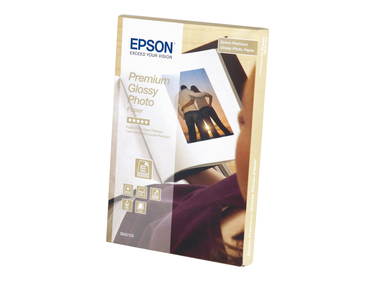 Papel Fotográfico Premium Glossy Epson Brilhante 10x15 cm 40 Folhas - Imagem 2