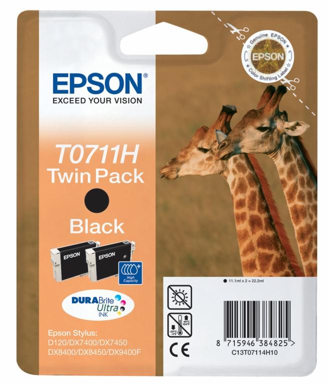 Tinteiro Epson T0711 Preto Pack Duplo XL - Imagem 2