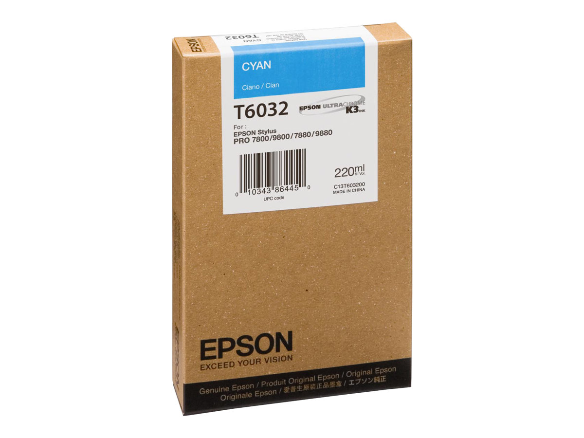 Tinteiro Epson T6032 Azul Cyan 220ml