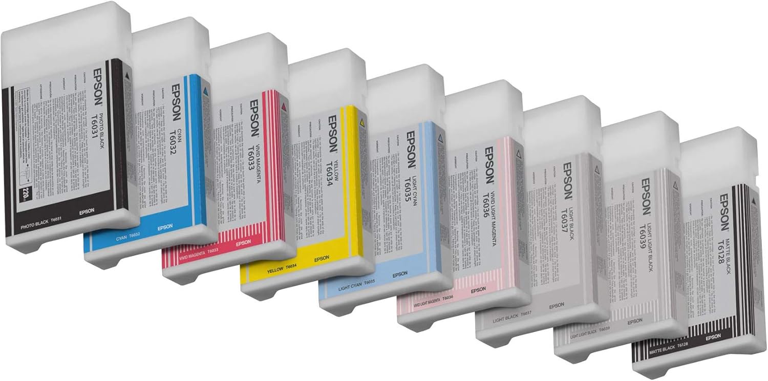Tinteiro Epson T6037 220 ml Preto Claro Original - Imagem 2