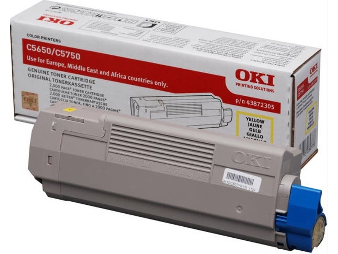Cartucho Toner OKI Amarelo Original - Imagem 1