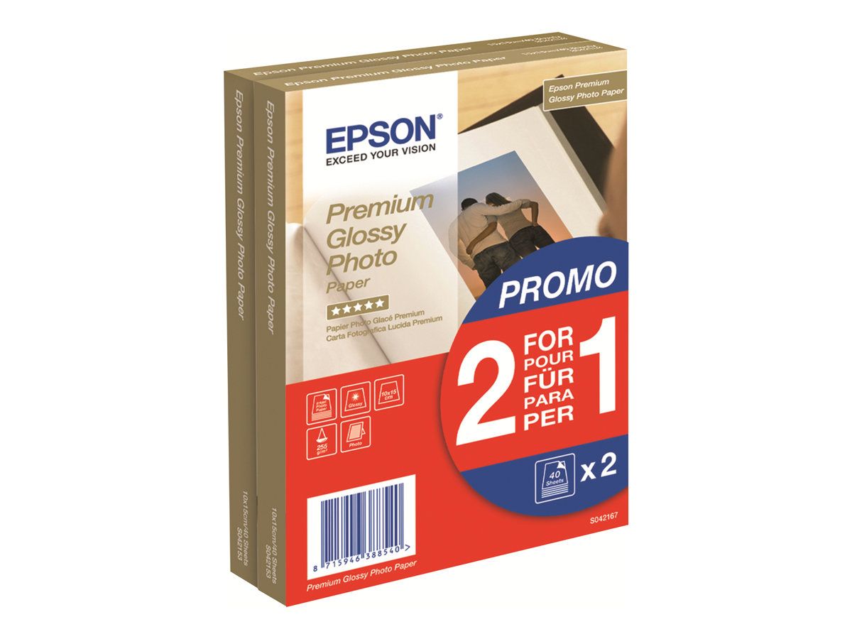 Papel Fotográfico Epson Premium Brilhante 10x15 80 Folhas - Imagem 2