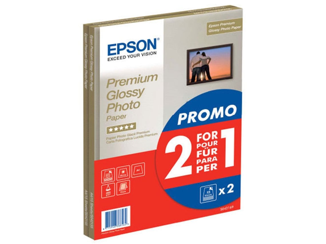 Papel Fotográfico Epson Premium Brilhante A4 Pack Duplo 15 Folhas - Imagem 2