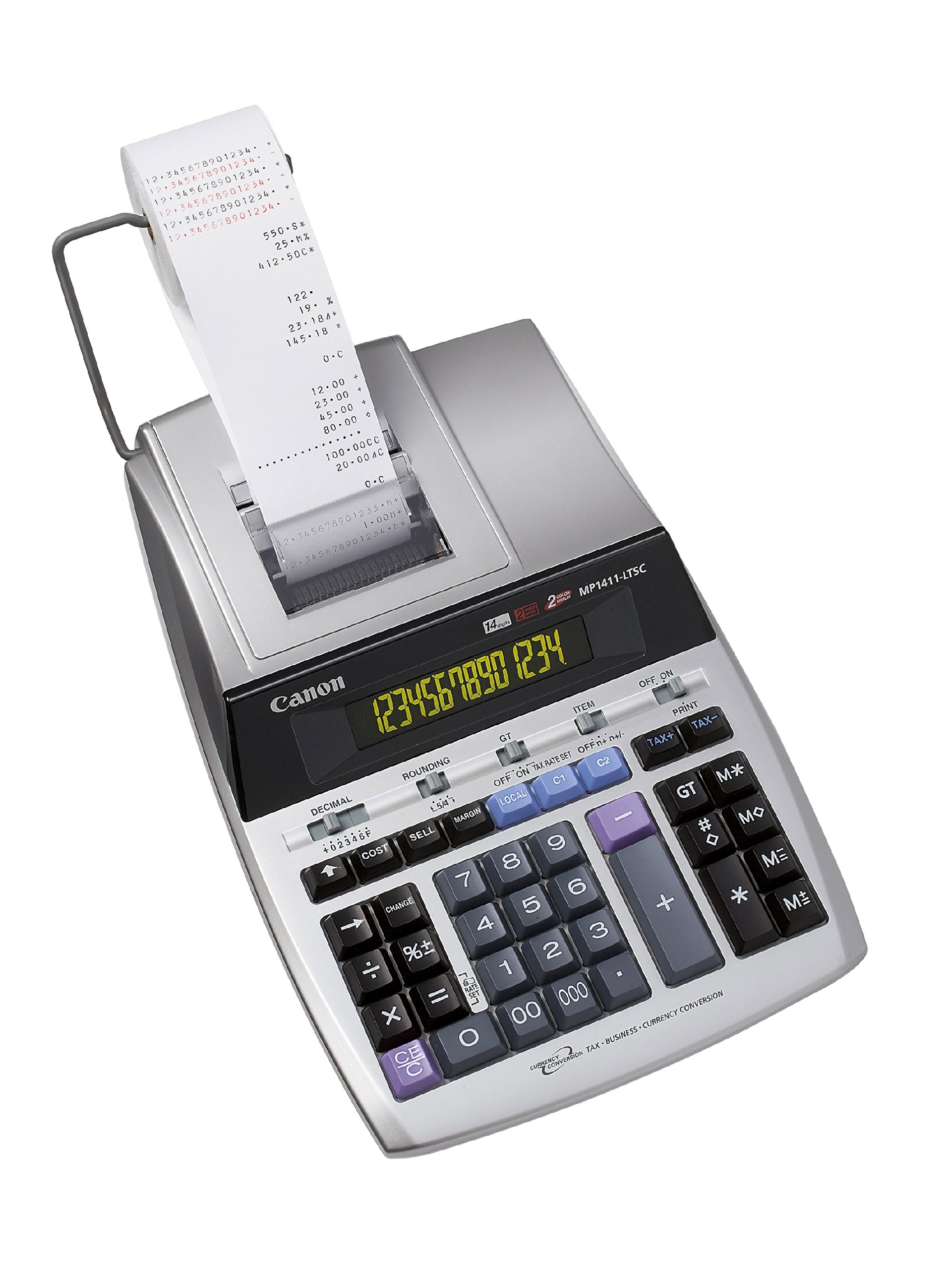 Calculadora de Secretária com Impressão Canon MP1411-LTSC 14 Dígitos Impressão a 2 Cores