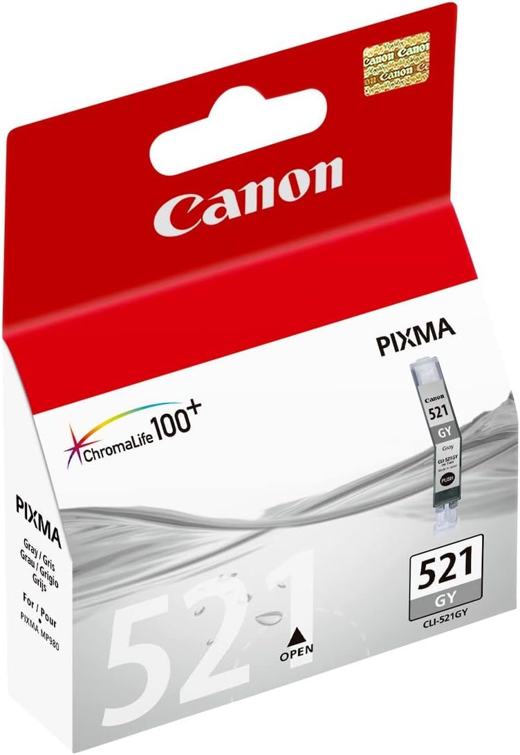 CANON 1LB CLI-521G ink cartridge grey standard capacity 9ml 1.370 pages 1-pack - Imagem 2