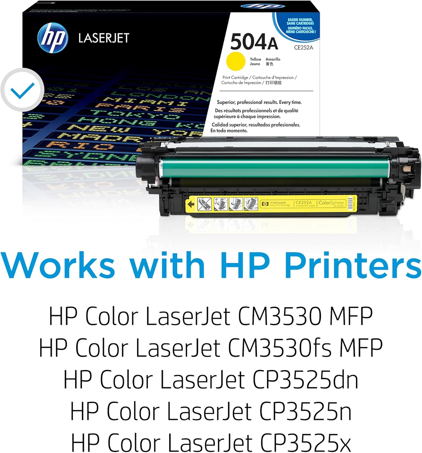 Cartucho Toner HP 504A Amarelo Original - Imagem 2