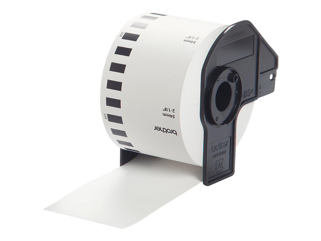 Rolo de Etiqueta Brother DKN55224 54 mm Preto em Branco - Imagem 2