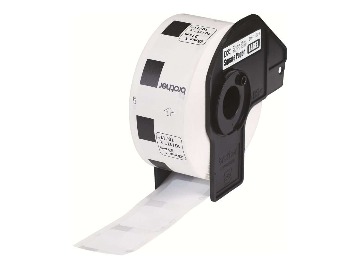 Etiquetas Brother DK-11221 23x23mm Preto sobre Branco 1000 unidades - Imagem 2