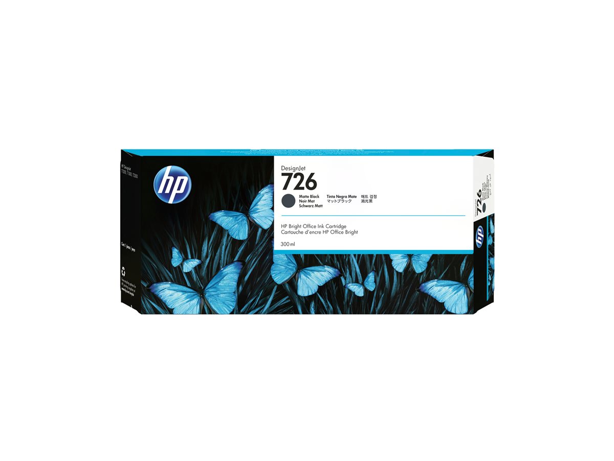 Tinteiro HP 726 Preto Opaco 300 ml Original - Imagem 3
