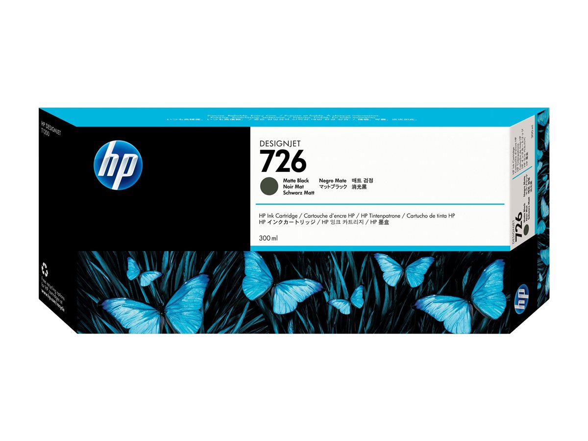 Tinteiro HP 726 Preto Opaco 300 ml Original - Imagem 4