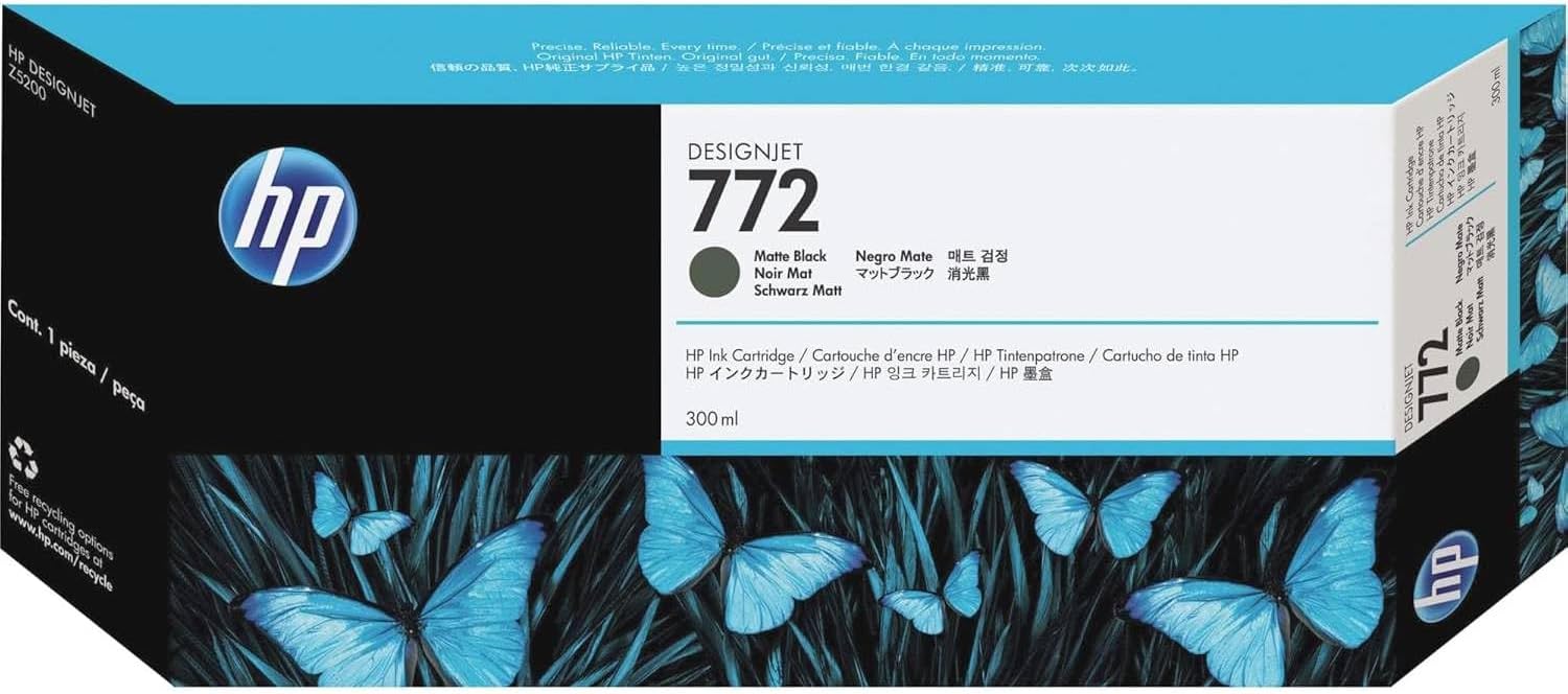 Tinteiro HP 772 300 ml Preto Opaco Original