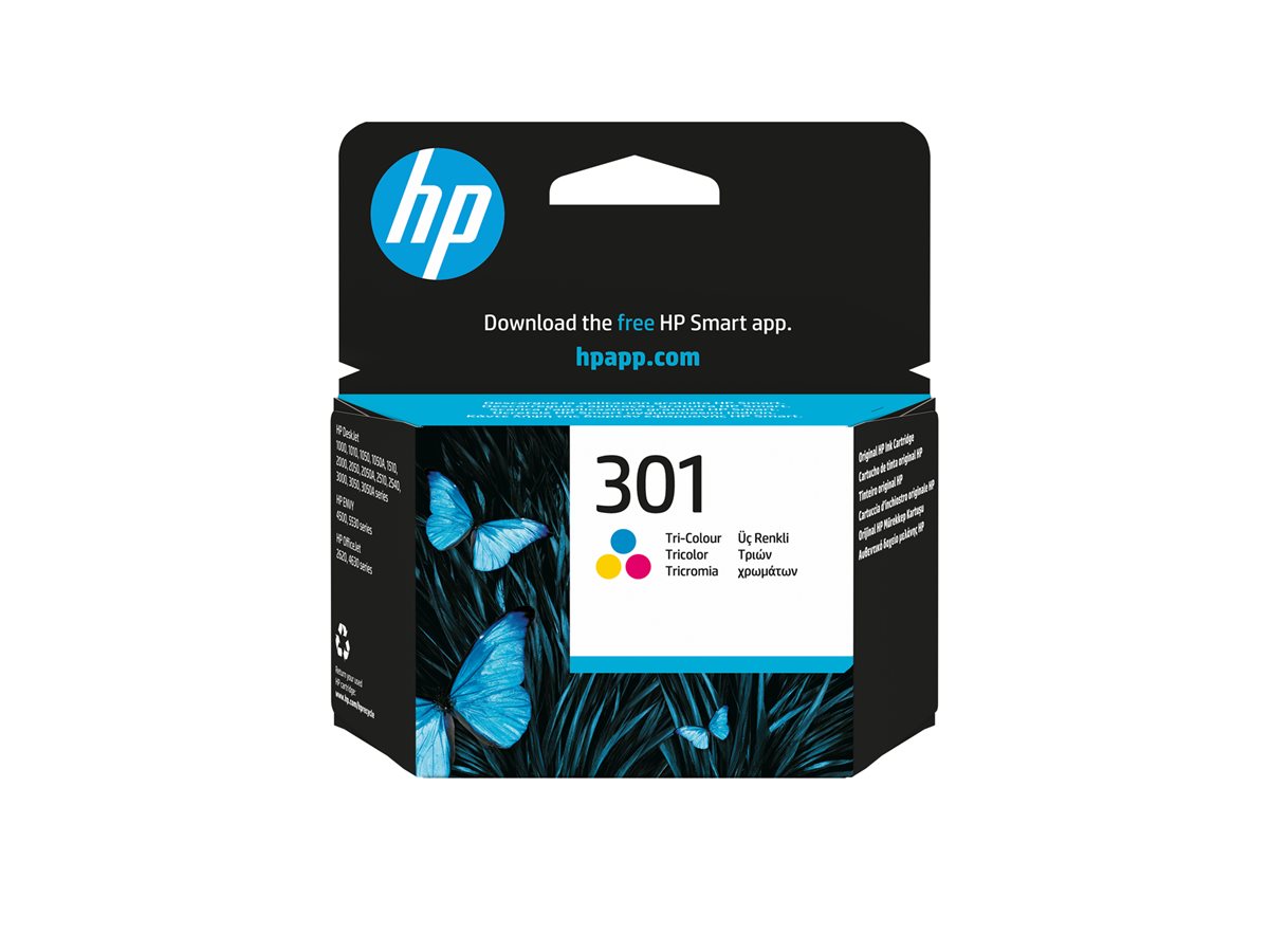 Tinteiro HP 301 Tricolor Original 3 ml - Imagem 2
