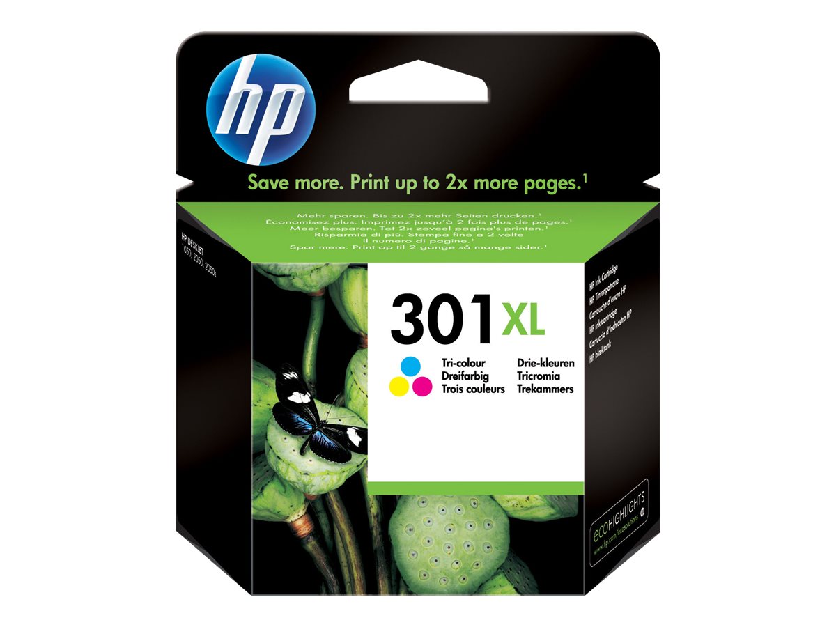 Tinteiro HP 301XL Cor Original Alto Rendimento - Imagem 1
