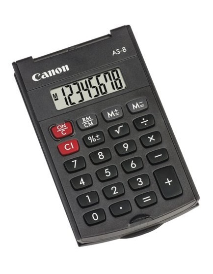 Calculadora de Bolso Canon AS-8 de 8 Dígitos - Imagem 1