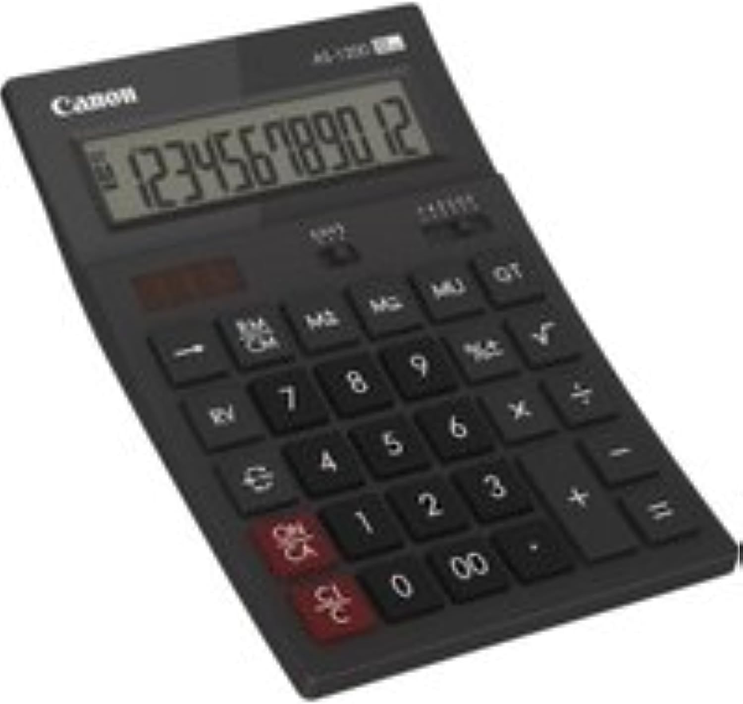 Calculadora de Secretária Canon AS-1200 12 Dígitos Mini Alimentação Solar e Pilha - Imagem 3