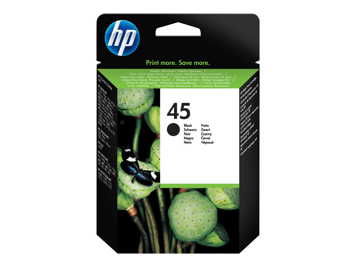 Tinteiro HP 45 Preto Grande Original - Imagem 1