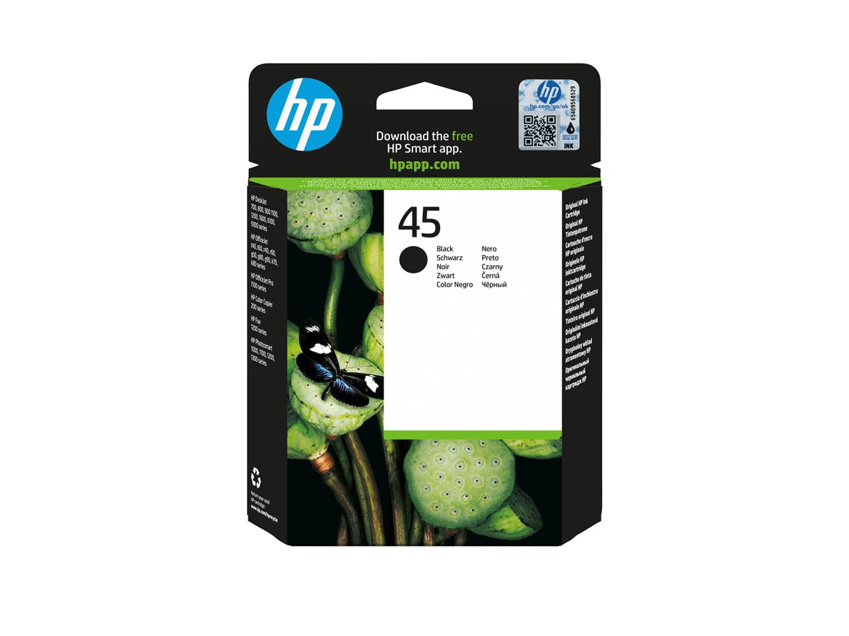 Tinteiro HP 45 Preto Grande Original - Imagem 2