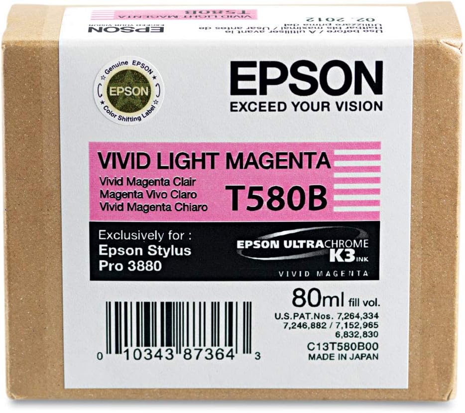 Tinteiro Epson Stylus Pro 3880 80ml Magenta Claro Vivo Original - Imagem 4