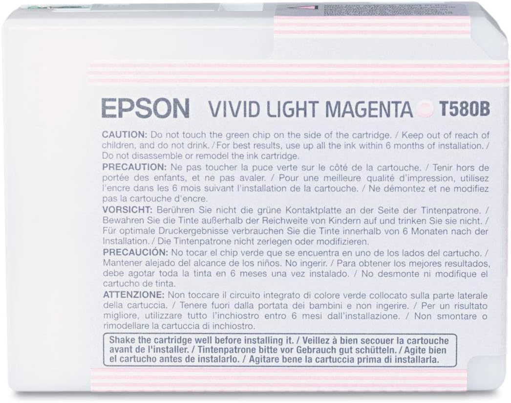 Tinteiro Epson Stylus Pro 3880 80ml Magenta Claro Vivo Original - Imagem 2