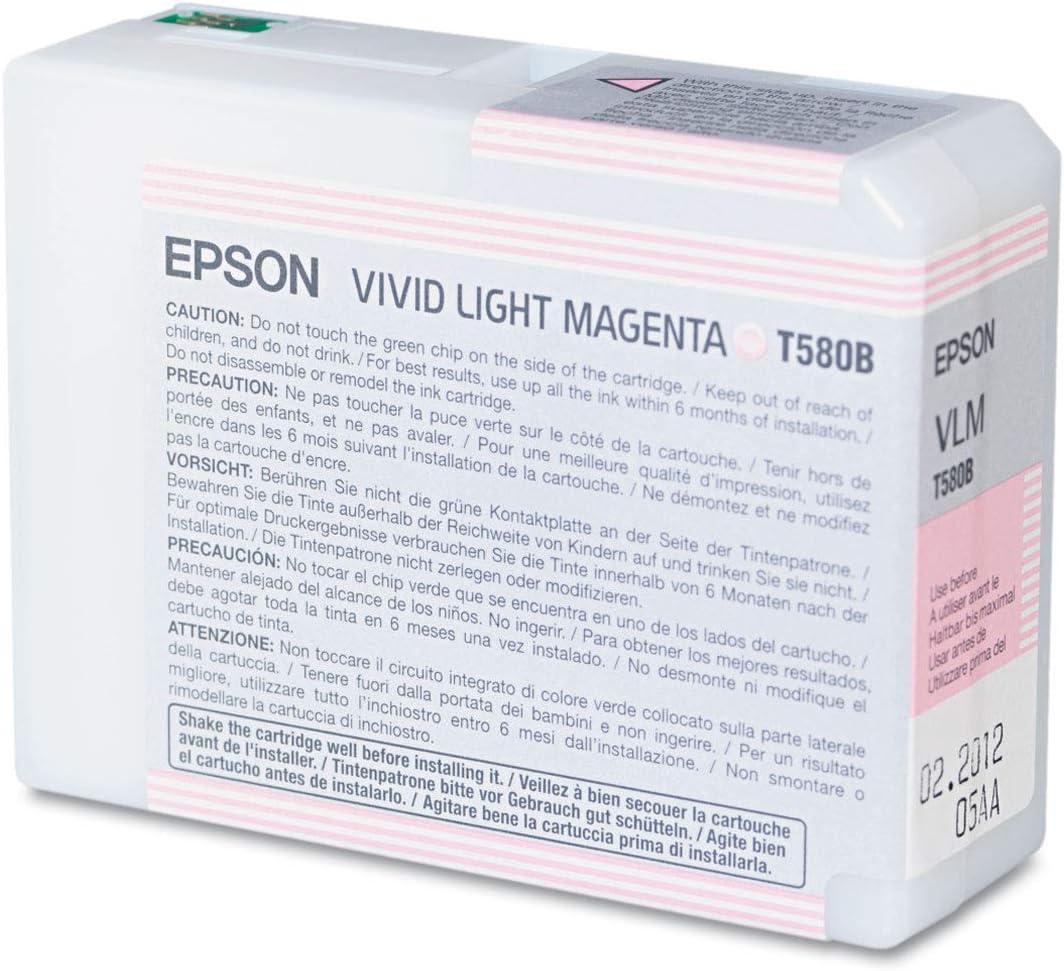 Tinteiro Epson Stylus Pro 3880 80ml Magenta Claro Vivo Original - Imagem 3