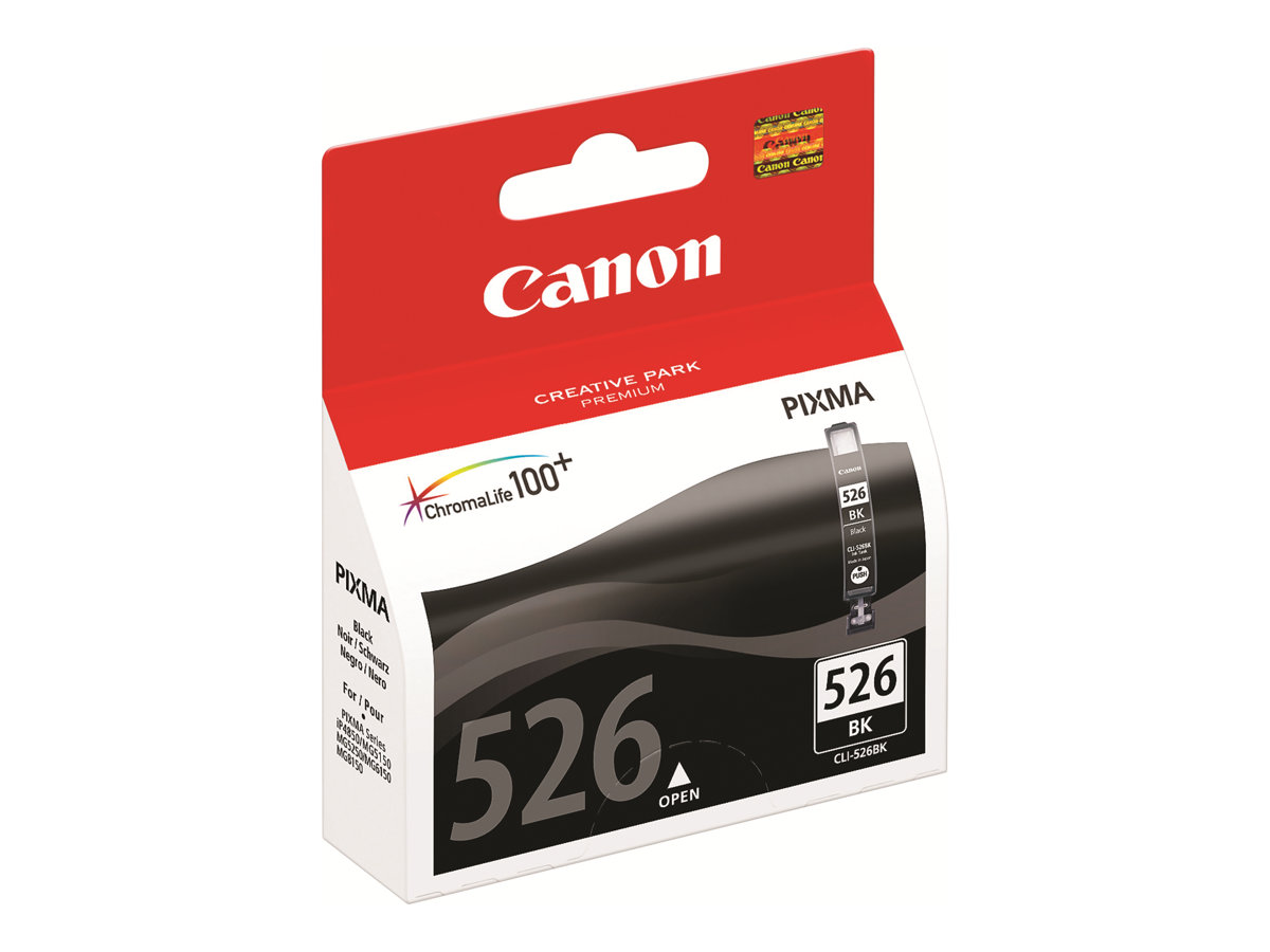 Canon CLI-526BK - Preto - original - tanque de tinta - para PIXMA iP4950, iX6550, MG5250, MG5350, MG6150, MG6250, MG8150, MG8250, MX715, MX885, MX895