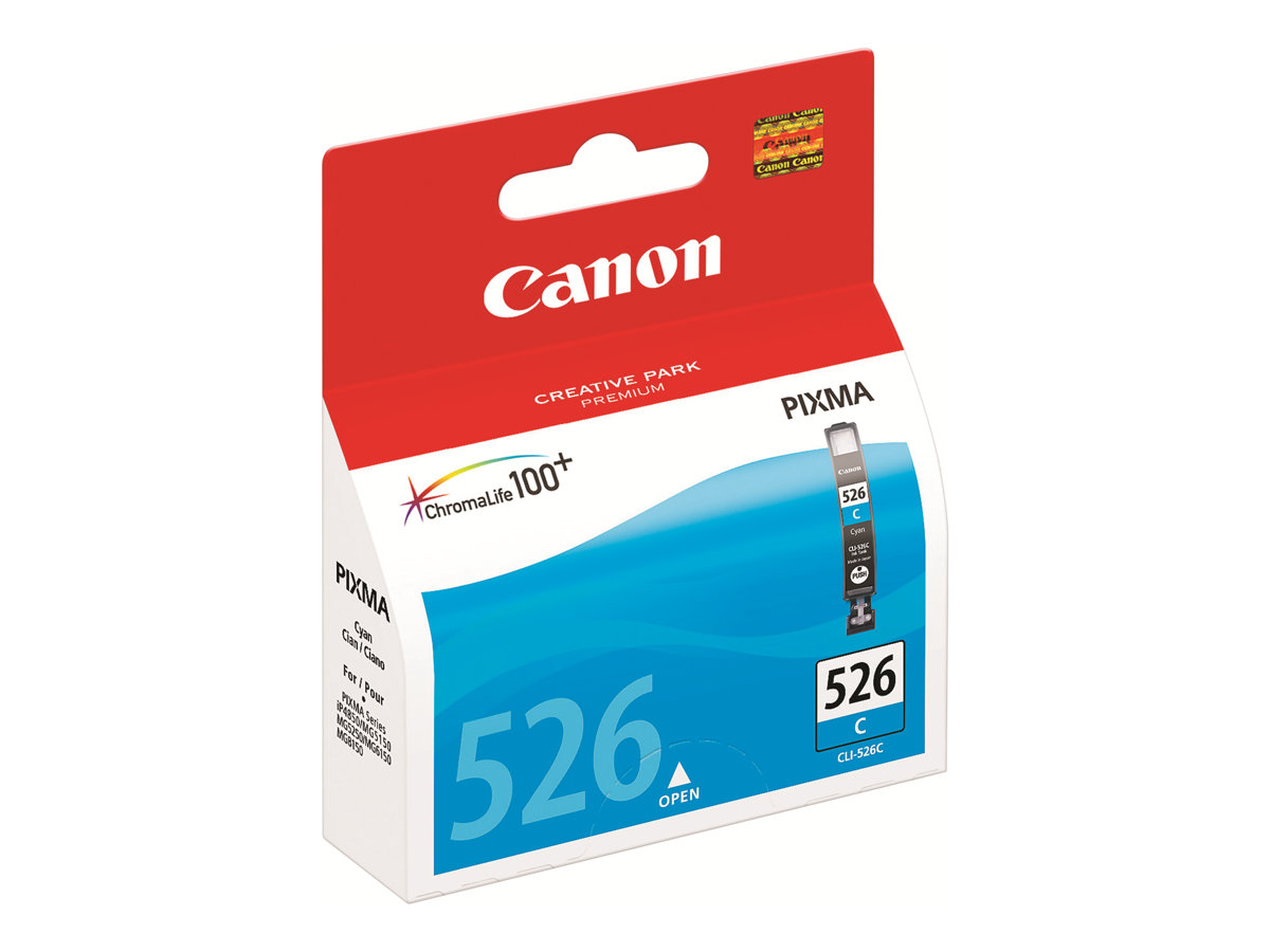 Canon CLI-526C - 9 ml - azul cyan - original - tanque de tinta - para PIXMA iP4950, iX6550, MG5250, MG5350, MG6150, MG6250, MG8150, MG8250, MX715, MX885, MX895 - Imagem 2