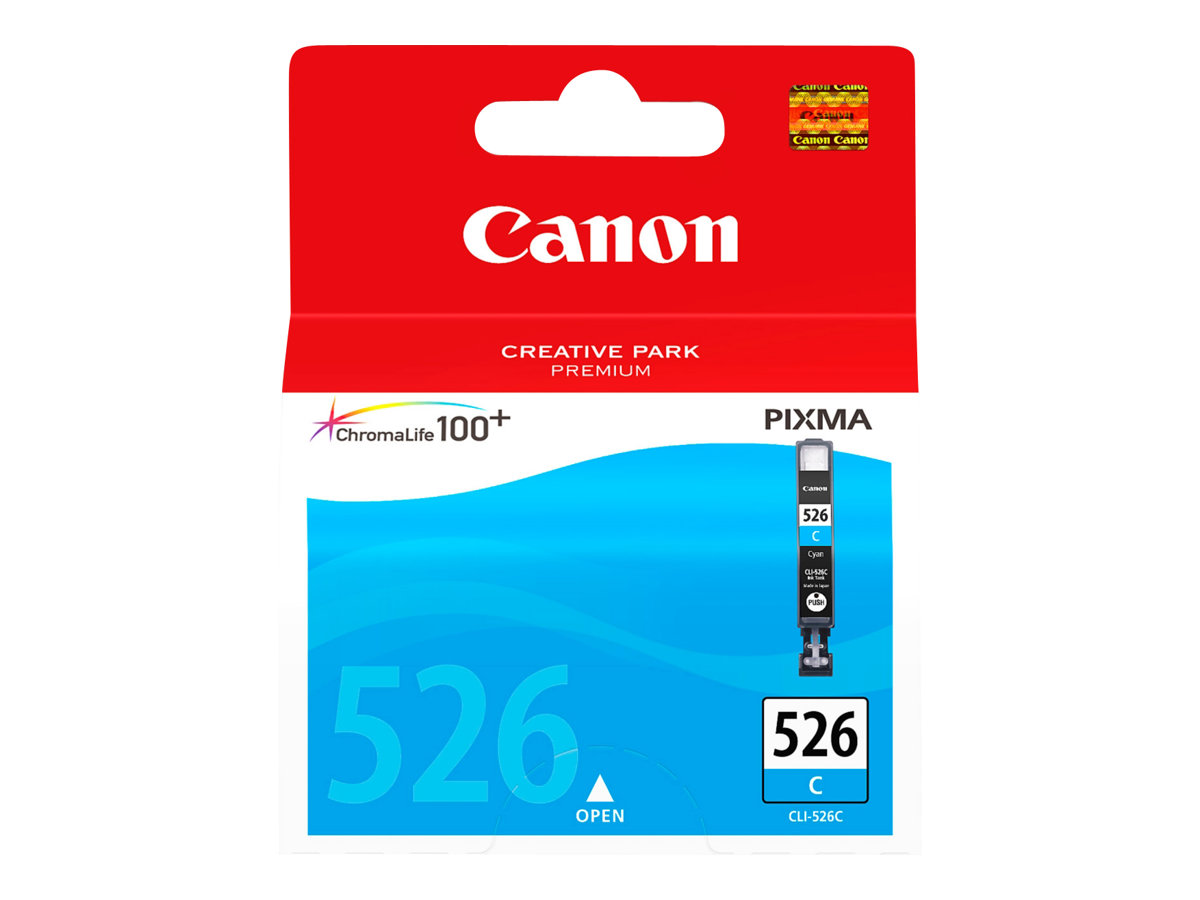 Canon CLI-526C - 9 ml - azul cyan - original - tanque de tinta - para PIXMA iP4950, iX6550, MG5250, MG5350, MG6150, MG6250, MG8150, MG8250, MX715, MX885, MX895