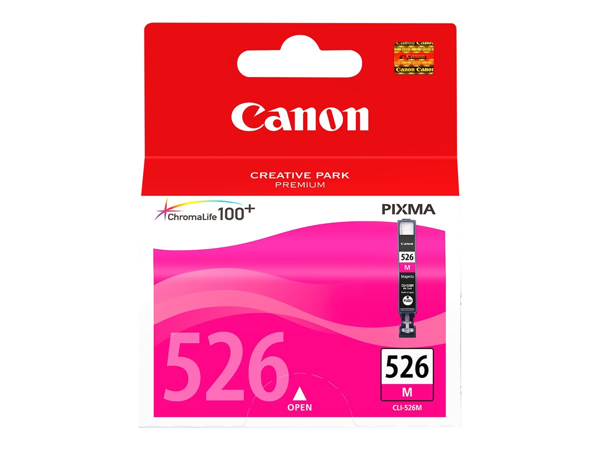 Canon CLI-526M - 9 ml - magenta - original - tanque de tinta - para PIXMA iP4950, iX6550, MG5250, MG5350, MG6150, MG6250, MG8150, MG8250, MX715, MX885, MX895 - Imagem 2