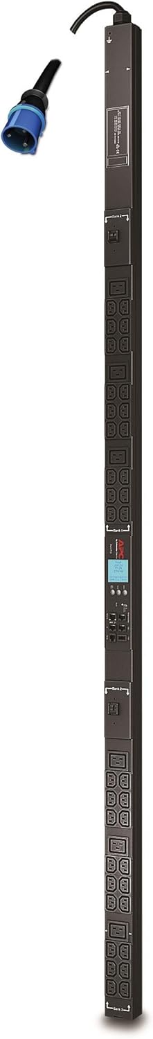 APC Metered Rack PDU ZeroU 2G - Faixa de distribuição de energia (montável em bastidor) - AC 200/208/230 V - entrada: IEC 60309 32A - conectores de saída: 42 (power IEC 60320 C13, IEC 60320 C19) - 0U - preto - para P/N: SMT1500CUS, SMX1000CUS, SMX2KR2UX145, SMX3KR2UNCX145, SMX750CUS, SRYL5K15RMXLT - Imagem 3