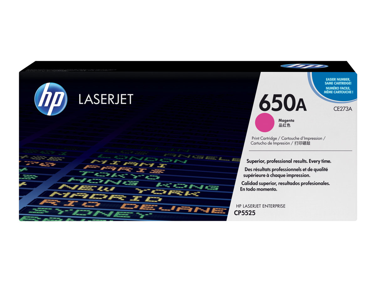 Toner HP 650A Magenta Original - Imagem 1