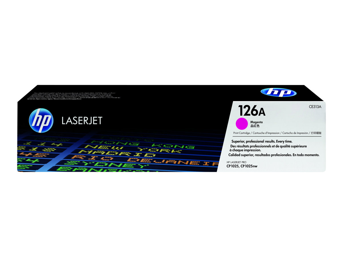 HP 126A - Magenta - original - LaserJet - cartucho de toner (CE313A) - para Color LaserJet Pro CP1025; LaserJet Pro MFP M175; TopShot LaserJet Pro M275