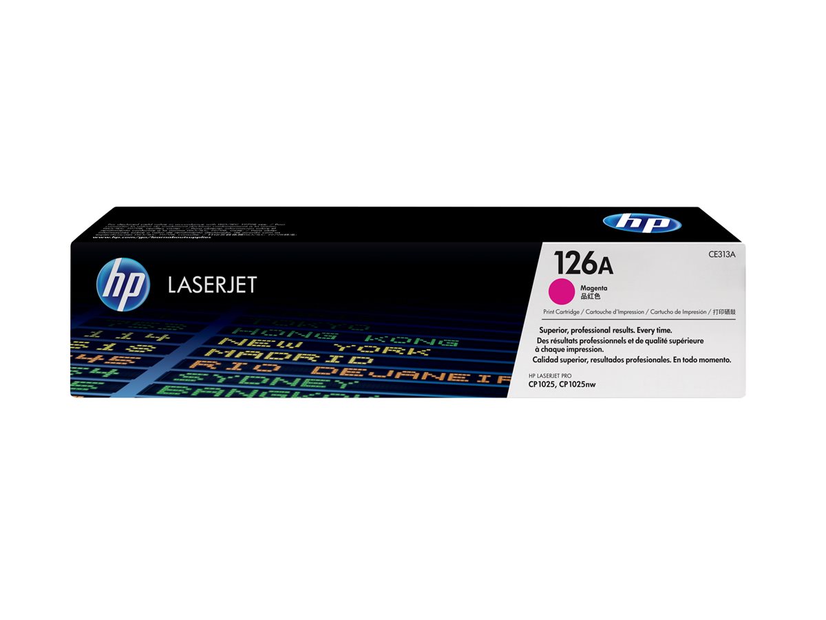 HP 126A - Magenta - original - LaserJet - cartucho de toner (CE313A) - para Color LaserJet Pro CP1025; LaserJet Pro MFP M175; TopShot LaserJet Pro M275 - Imagem 2