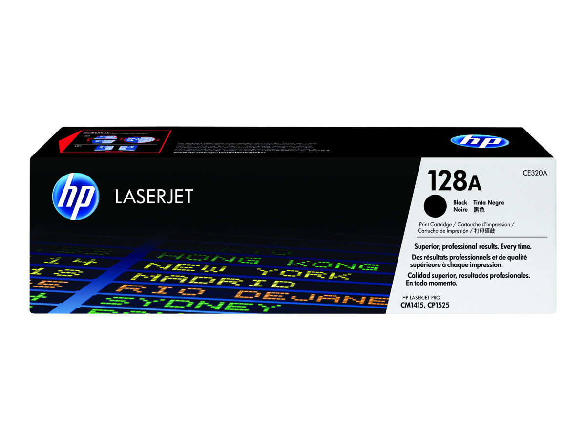 Cartucho Toner HP 128A Preto Original - Imagem 1