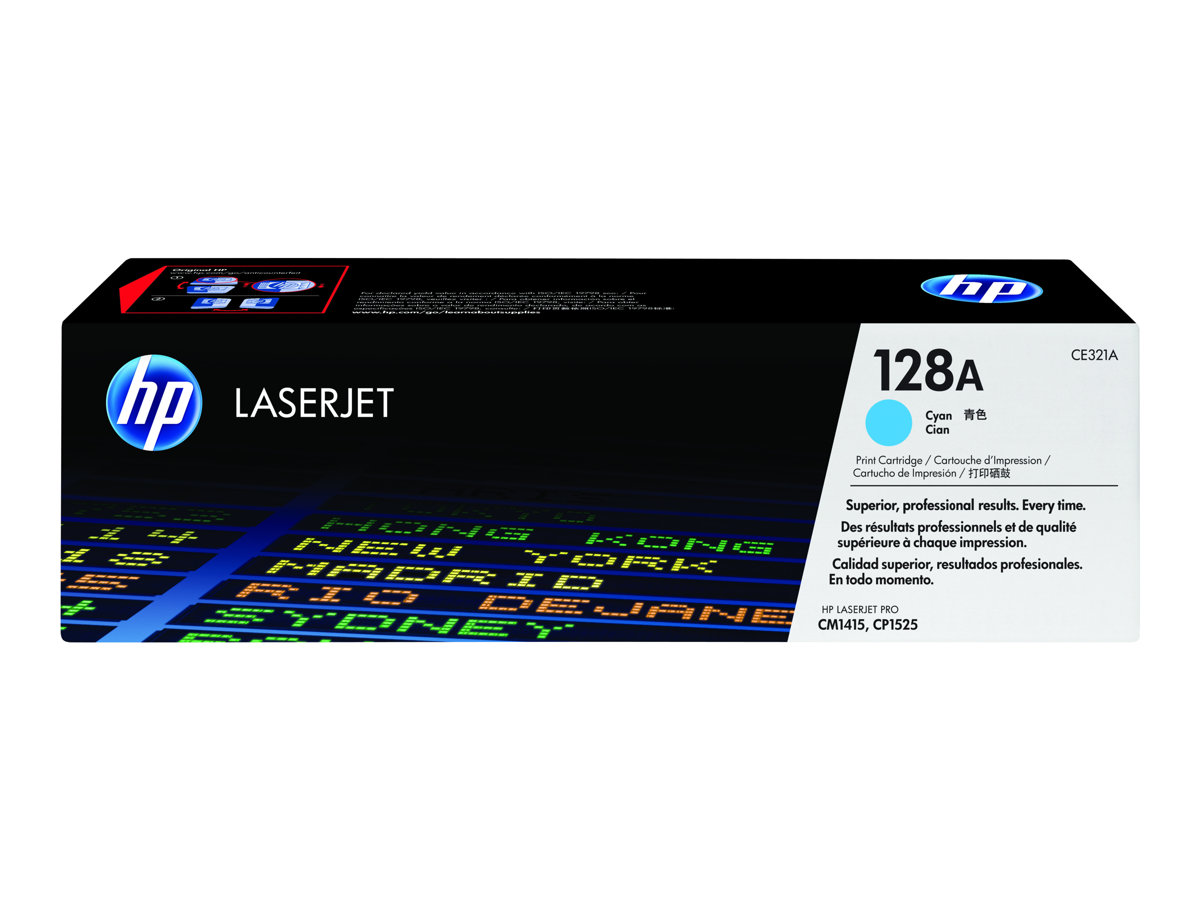 Cartucho de Toner HP 128A Original Ciano - Imagem 1