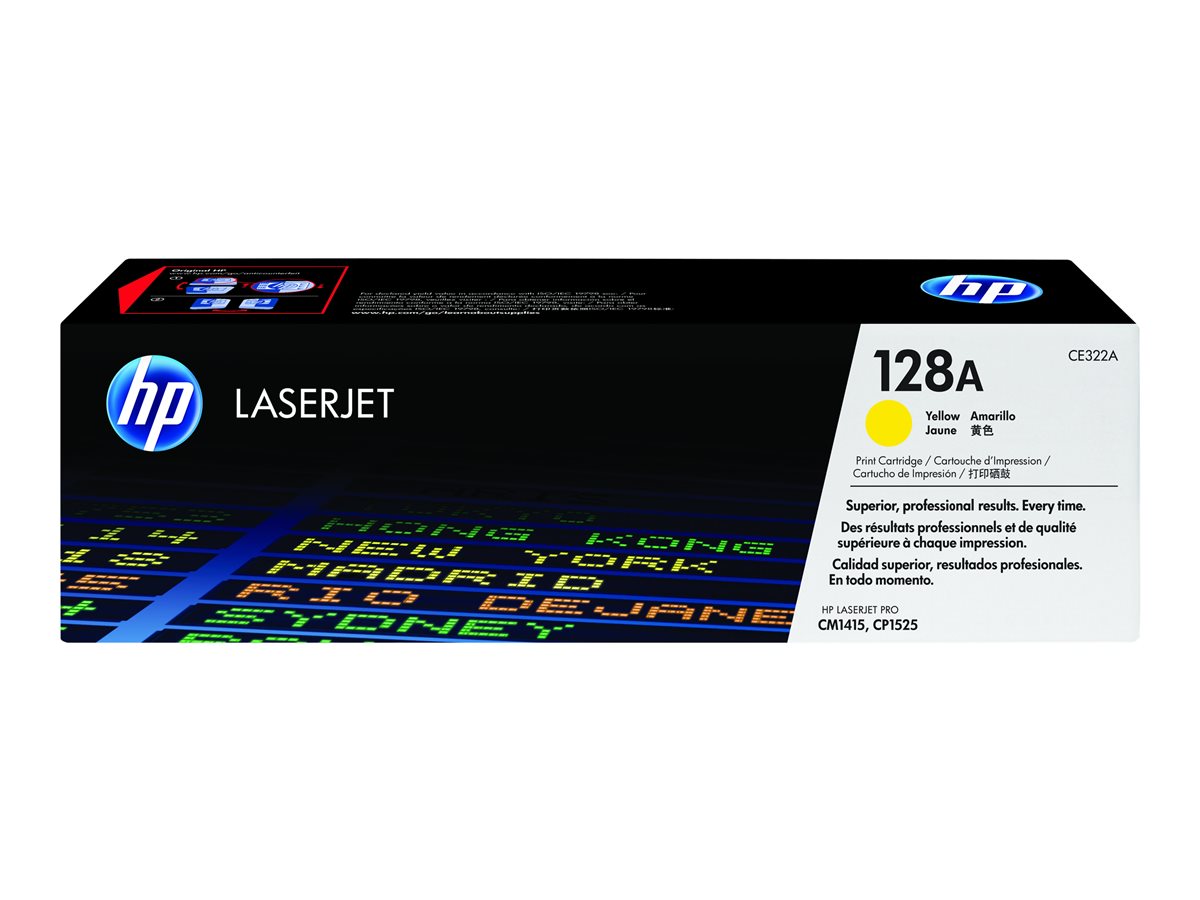 Cartucho Toner HP 128A Original Amarelo